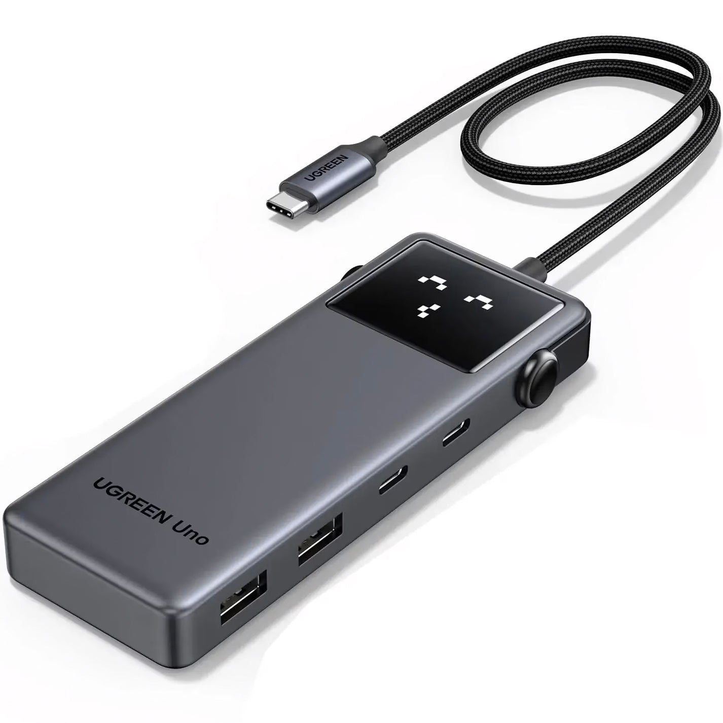 Hub USB-C UGREEN CM888 Uno, 2 x USB-A 3.2 - 3 x USB-C - 1 x HDMI, Gri