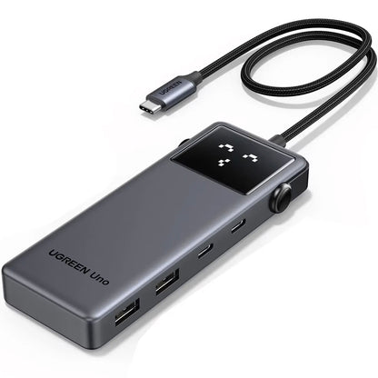 Hub USB-C UGREEN CM888 Uno, 2 x USB-A 3.2 - 3 x USB-C - 1 x HDMI, Gri