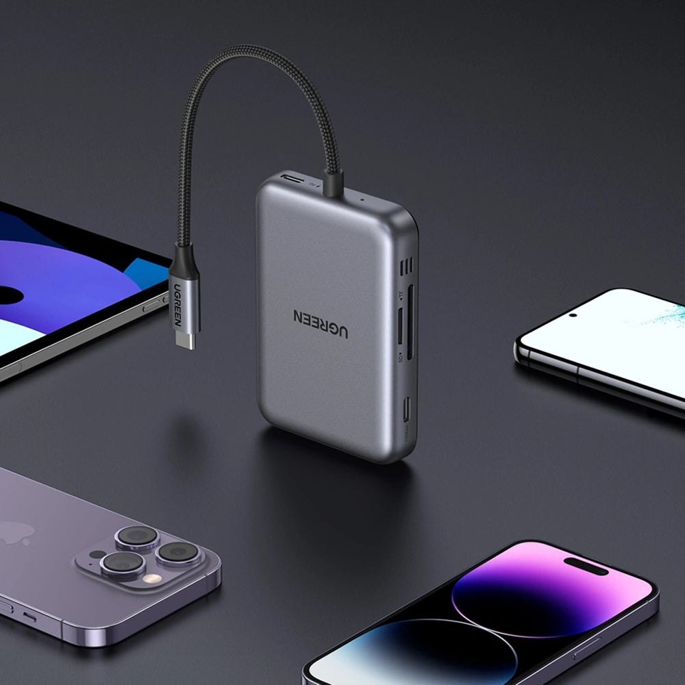 UGREEN CM896 (65759) USB-C Hub, 7in1, Gray