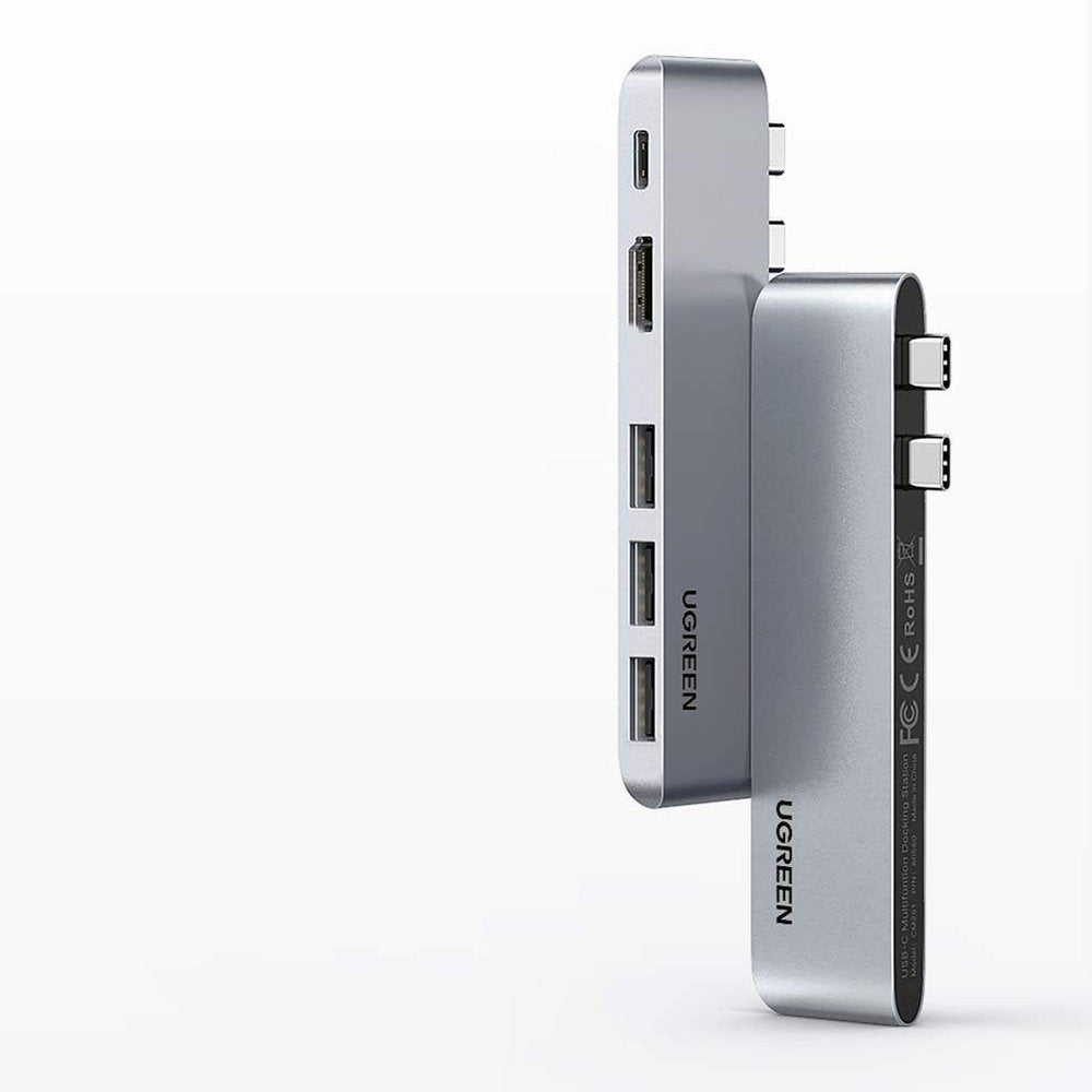 Hub USB-C UGREEN pour Apple MacBook Pro / Air Series, 3 x USB-A 3.0 - 1 x USB-C - 1 x HDMI, Gris