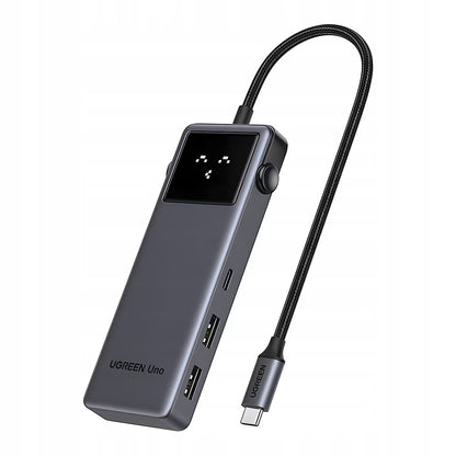 USB-C Hub UGREEN Uno (75177), 2 x USB-A 3.2 - 3 x USB-C - 1 x HDMI, Grau