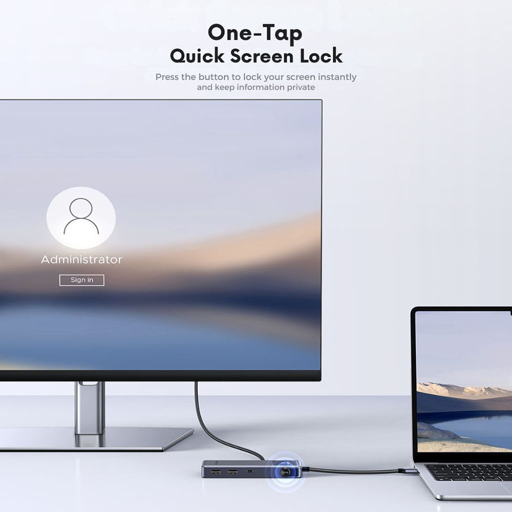 USB-C Hub UGREEN Uno (75179), 2 x USB-A - 2 x USB-C - 1 x HDMI - 1 x SD - 1 x microSD, Grau