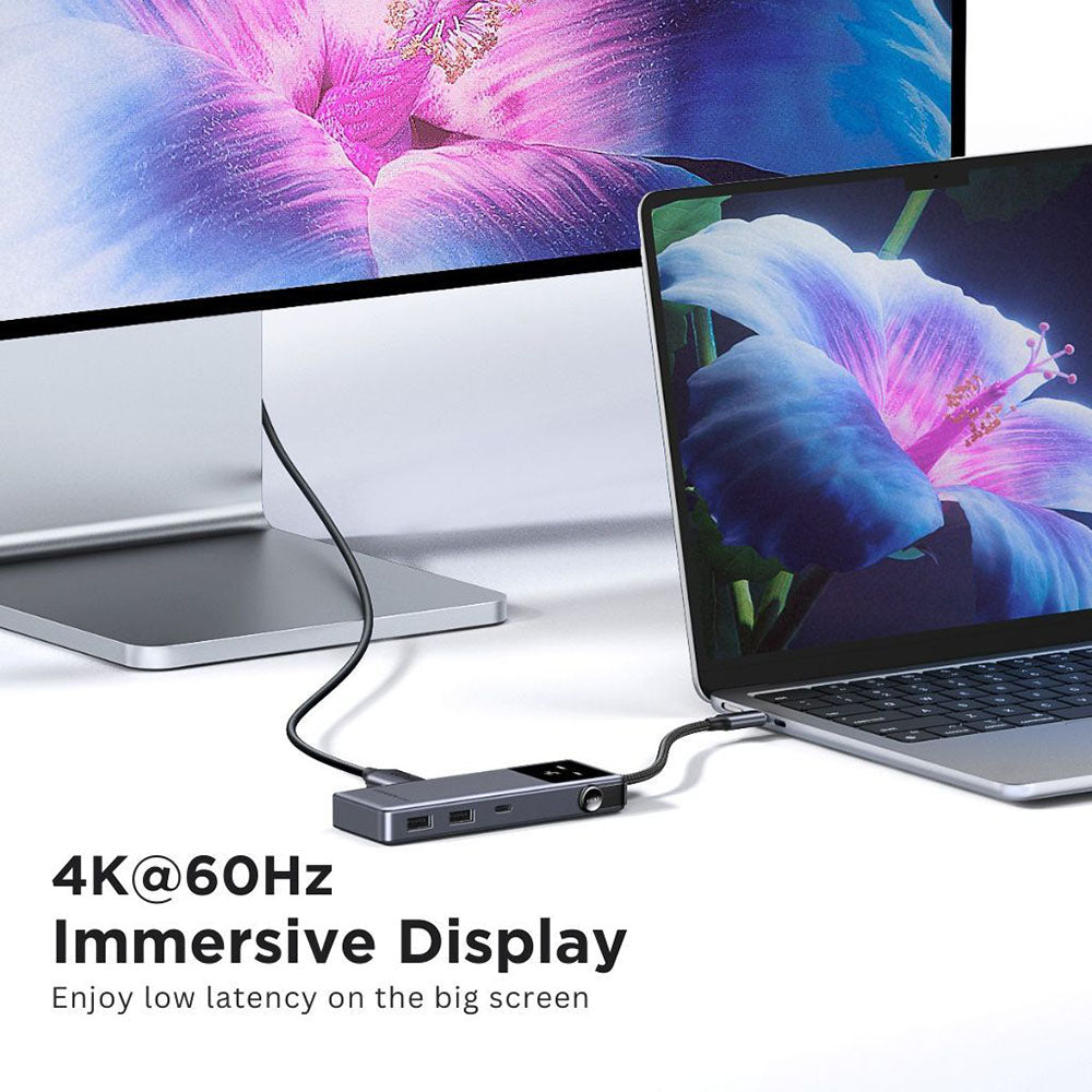 USB-C Hub UGREEN Uno (75179), 2 x USB-A - 2 x USB-C - 1 x HDMI - 1 x SD - 1 x microSD, Grau