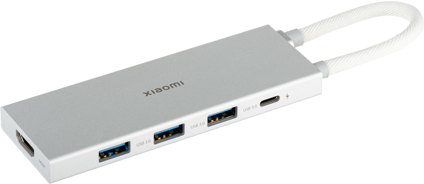 Hub USB-C Xiaomi, 3 x USB-A 3.0 - 1 x USB-C - 1 x HDMI, Wit BHR8804GL