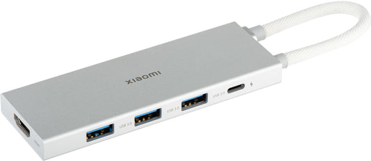 Hub USB-C Xiaomi, 3 x USB-A 3.0 - 1 x USB-C - 1 x HDMI, Blanc BHR8804GL