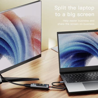 USB-C Hub Yesido HB22, 5in1, Grijs