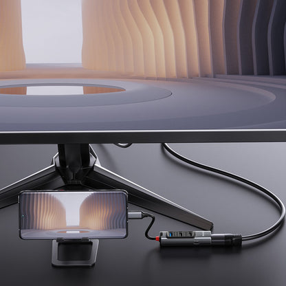 USB-C Hub Yesido HB23, 5in1, Grijs