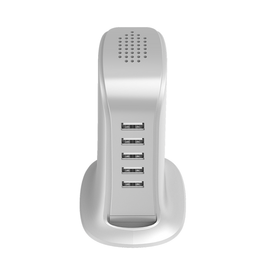 Dudao A5EU Stationlader, 25W, 5A, 5 x USB-A, Wit
