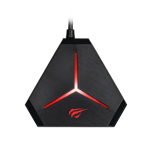 Hub USB HAVIT H95, 10in1, Schwarz