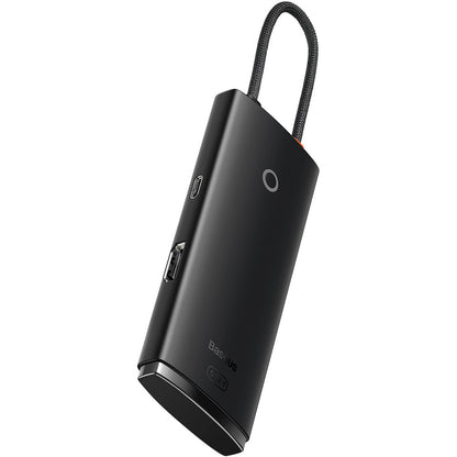 USB-C Hub Baseus Lite, 3 x USB-A 3.0 - USB-C - HDMI, Schwarz WKQX040001