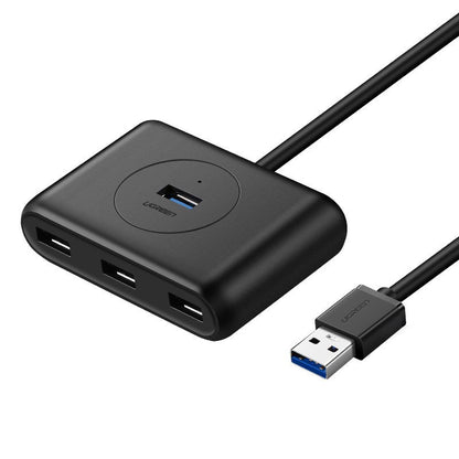 Hub USB UGREEN CR113, 4 x USB-A 3.0, 1m, Zwart