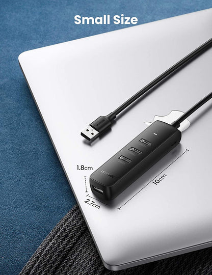 USB-hub UGREEN CM416, 4 x USB-A 3.0, 1m, Zwart