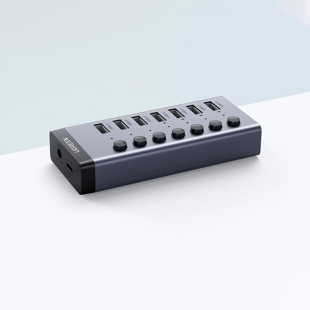 UGREEN CM481 USB-hub, 7 x USB-A 3.0, Grijs