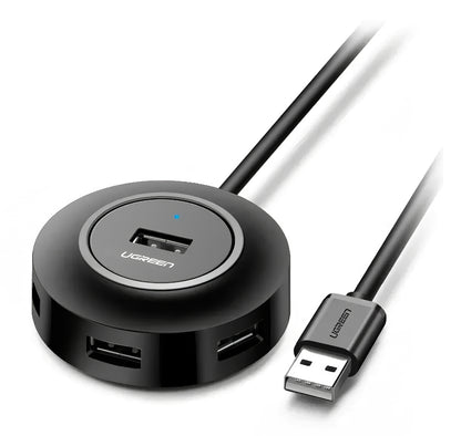 Hub USB UGREEN CR106, 4 x USB-A, 1m, Noir