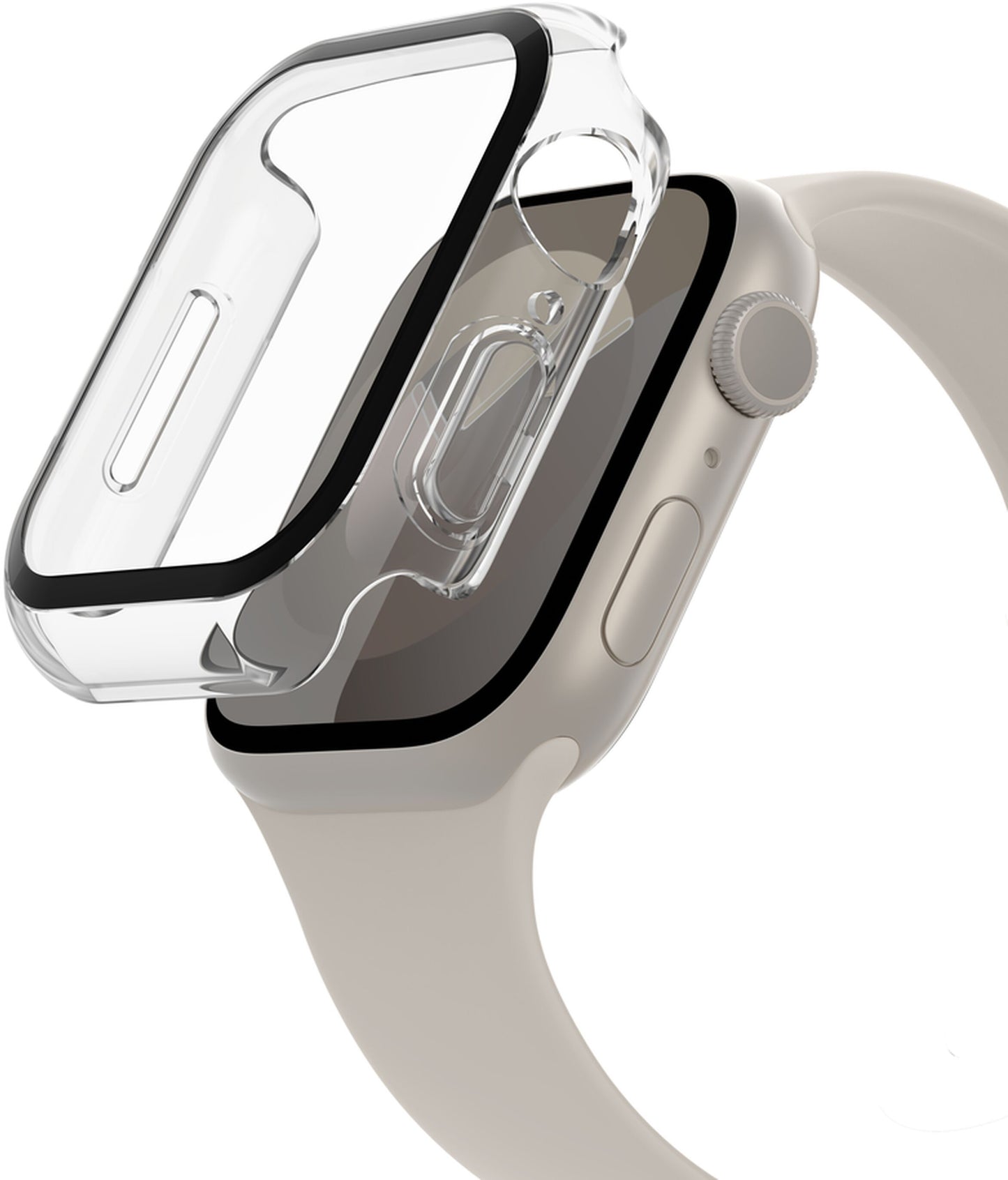 Coque Belkin ScreenForce TemperedCurve pour Apple Watch 40mm / 41mm Series, Transparente OVG003zzCL
