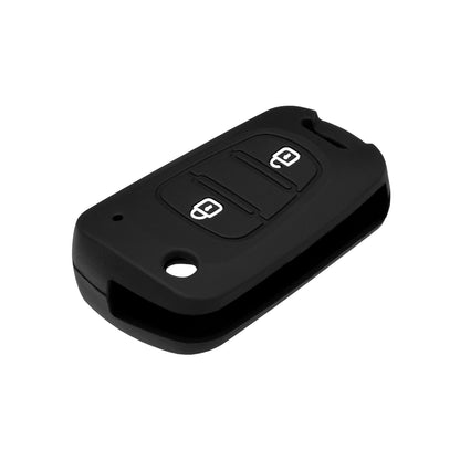 Housse de clé auto Techsuit 2003.04 pour Hyundai Elantra / Kia Picanto, noire