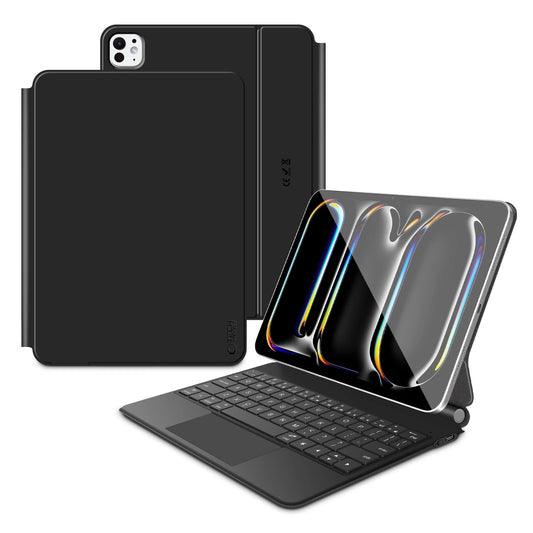 Hoes Met Toetsenbord voor Apple iPad Pro 13 (2025) / (2024), Tech-Protect, SmartCase Magnetic, Zwart