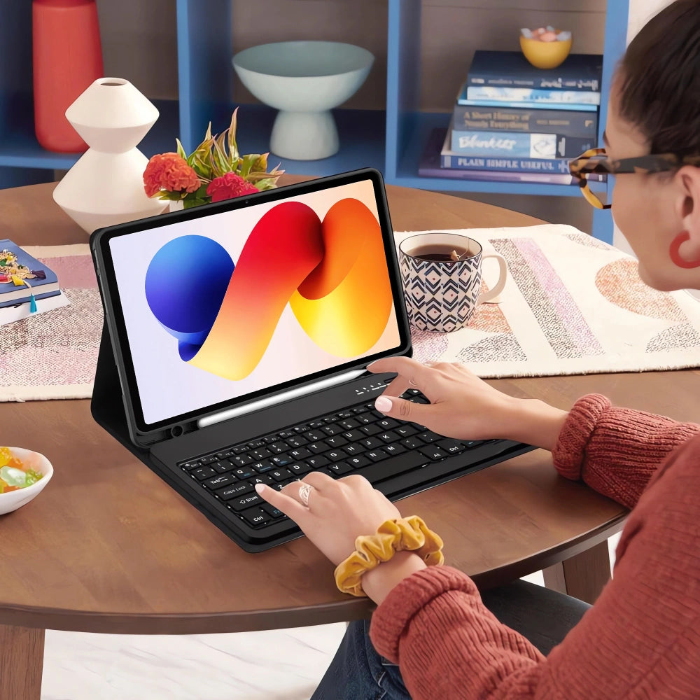 Étui avec clavier pour Xiaomi Poco Pad M1 / Redmi Pad 2 Pro, Tech-Protect, SC PEN, Noir