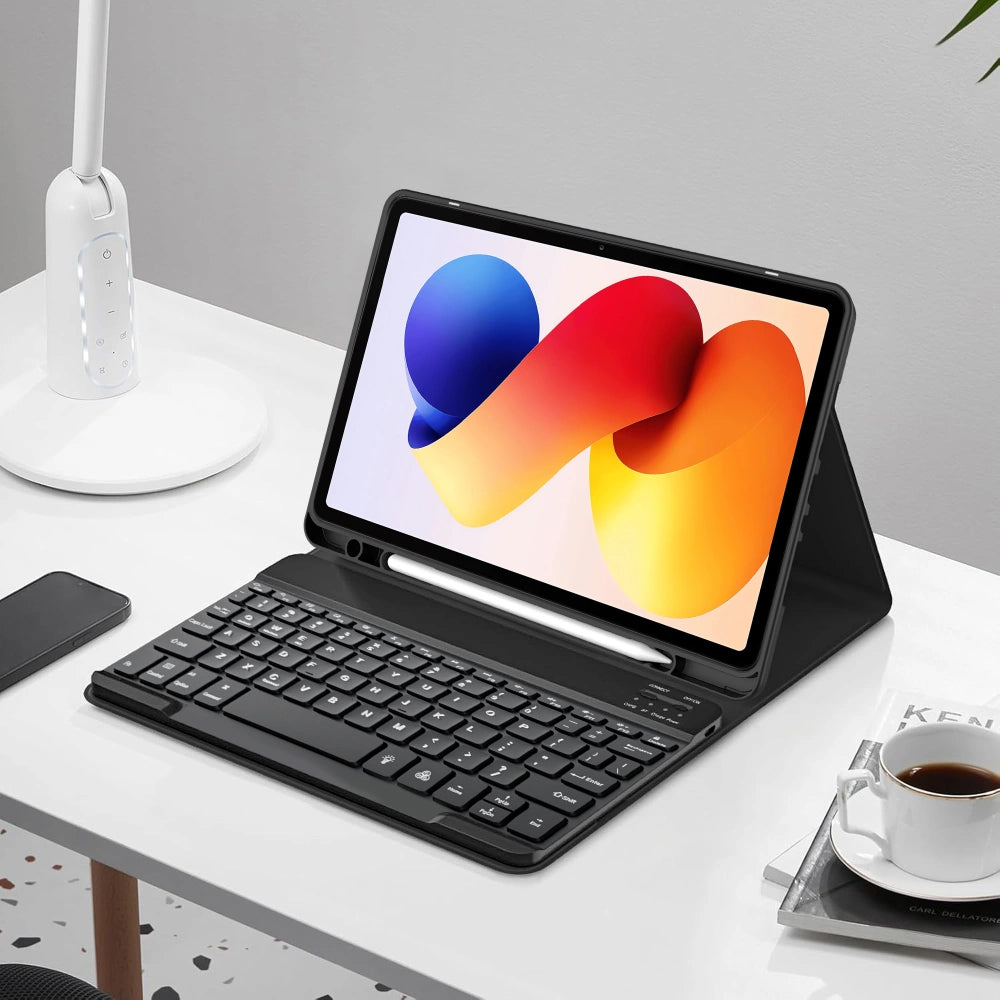 Étui avec clavier pour Xiaomi Poco Pad M1 / Redmi Pad 2 Pro, Tech-Protect, SC PEN, Noir