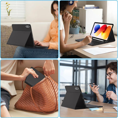 Étui avec clavier pour Xiaomi Poco Pad M1 / Redmi Pad 2 Pro, Tech-Protect, SC PEN, Noir