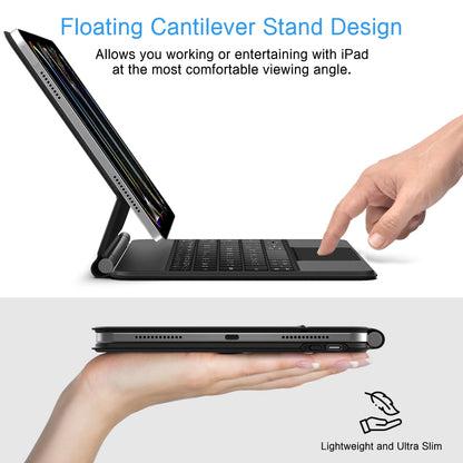 Étui avec clavier pour Apple iPad Pro 13 (2025) / (2024), Tech-Protect, SmartCase Magnétique, Noir