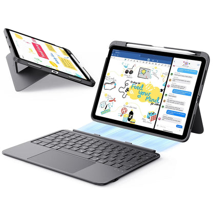 Toetsenbordhoes voor Apple iPad Air 11 (2026) / iPad Air 11 (2025) / Air 11 (2024) / Air (2022) / Air (2020), ESR, Flex, Grijs