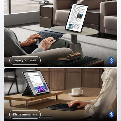 Hoes met Toetsenbord voor Apple iPad Air 13 (2025) / Air 13 (2024), ESR, Shift, Gri