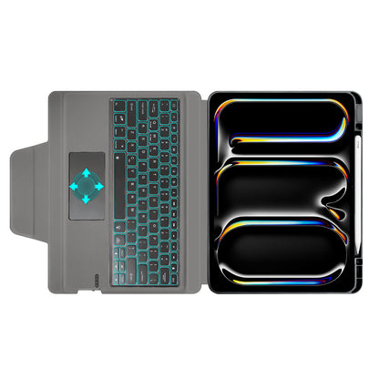 Tastaturhülle für Apple iPad Pro 13 (2024), Techsuit, KeyTab Pro, Schwarz