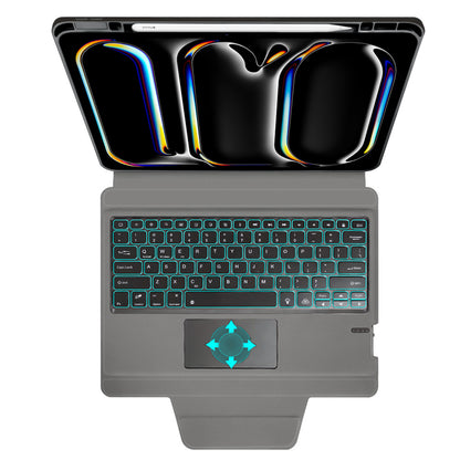 Tastaturhülle für Apple iPad Pro 13 (2024), Techsuit, KeyTab Pro, Schwarz