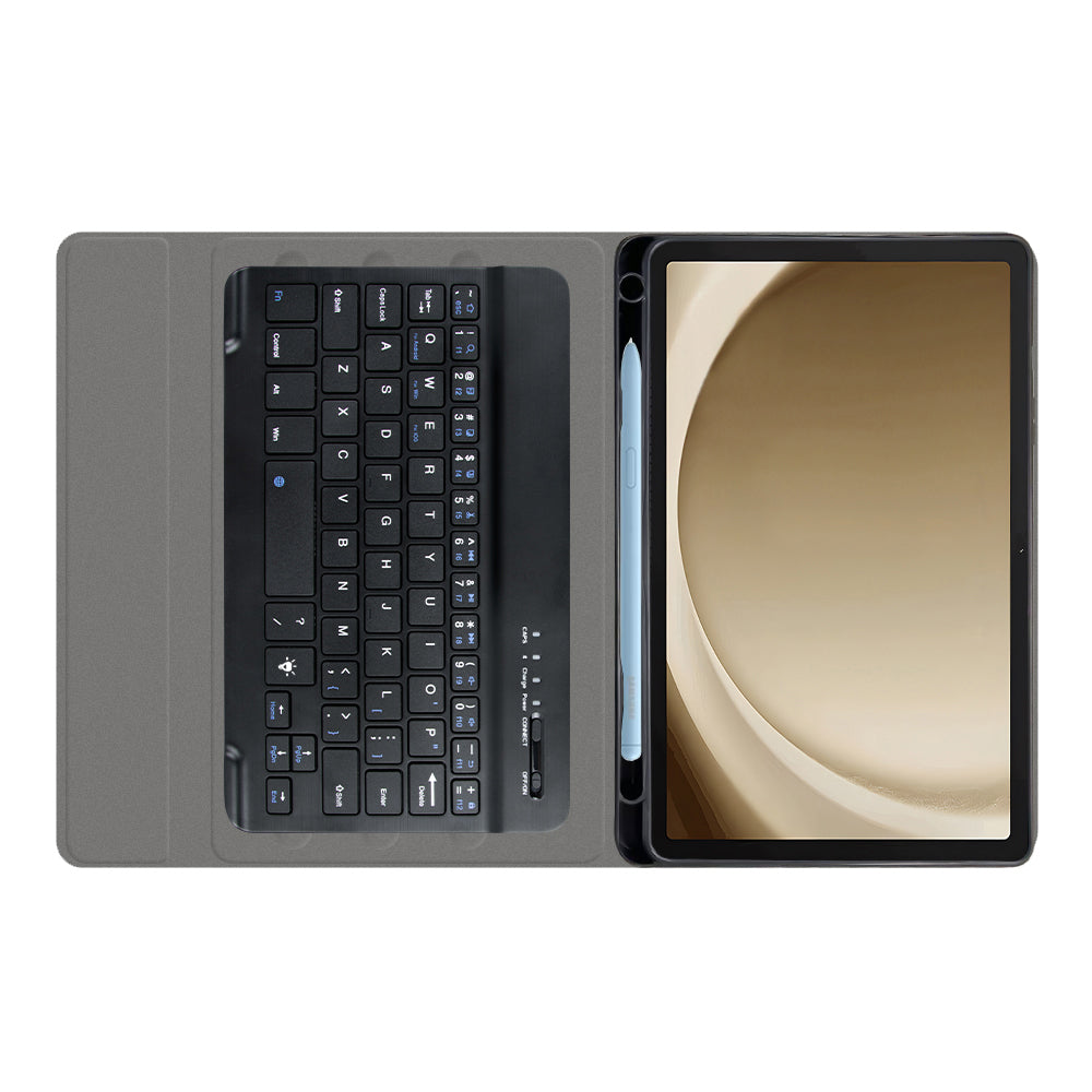 Étui avec Clavier pour Samsung Galaxy Tab A9+, Techsuit, CozyTab, Noir