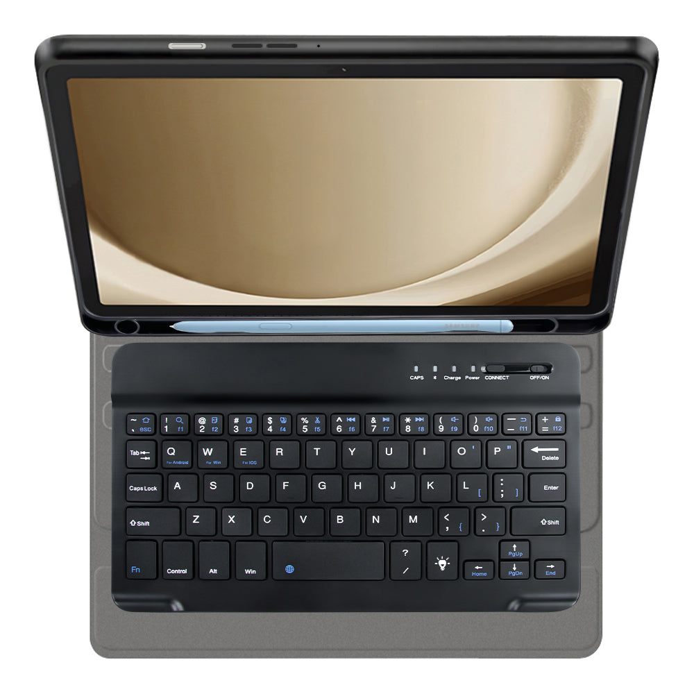 Étui avec Clavier pour Samsung Galaxy Tab A9+, Techsuit, CozyTab, Noir