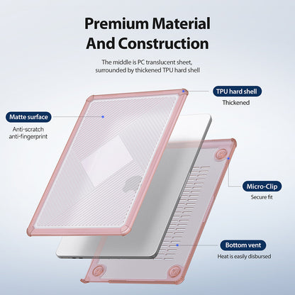 Coque DUX DUCIS LCGH pour Apple MacBook Pro 14 pouces (2023) / (2021), Rose