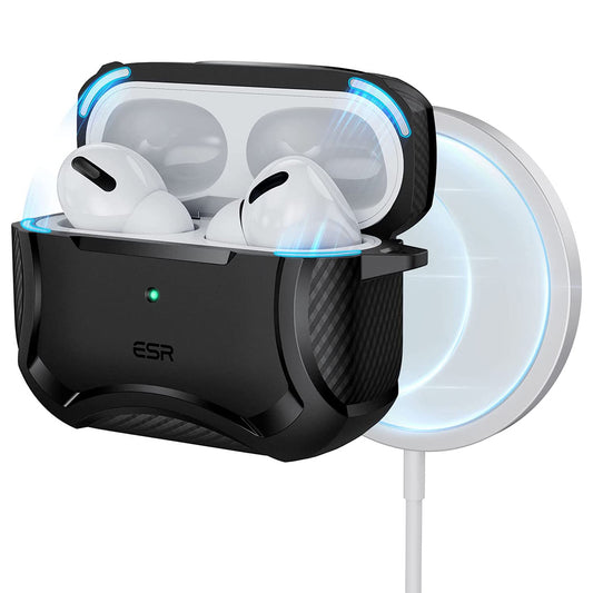 ESR Cyber Armor Tough hoes voor Apple AirPods Pro Series, Zwart