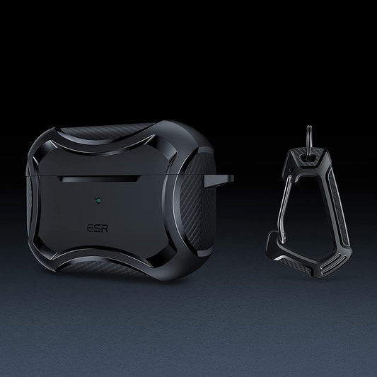 Étui ESR Cyber Armor Tough pour Apple AirPods Pro Series, Noir