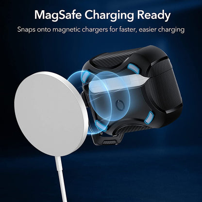 Étui ESR Cyber Armor Tough pour Apple AirPods Pro Series, Noir