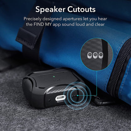 Étui ESR Cyber Armor Tough pour Apple AirPods Pro Series, Noir
