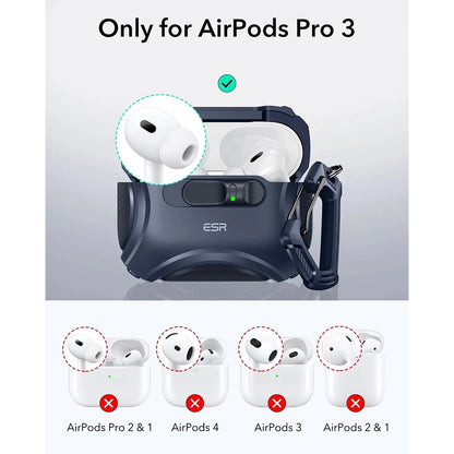 ESR Cyber FlickLock hoes voor Apple AirPods Pro 3, Blauw