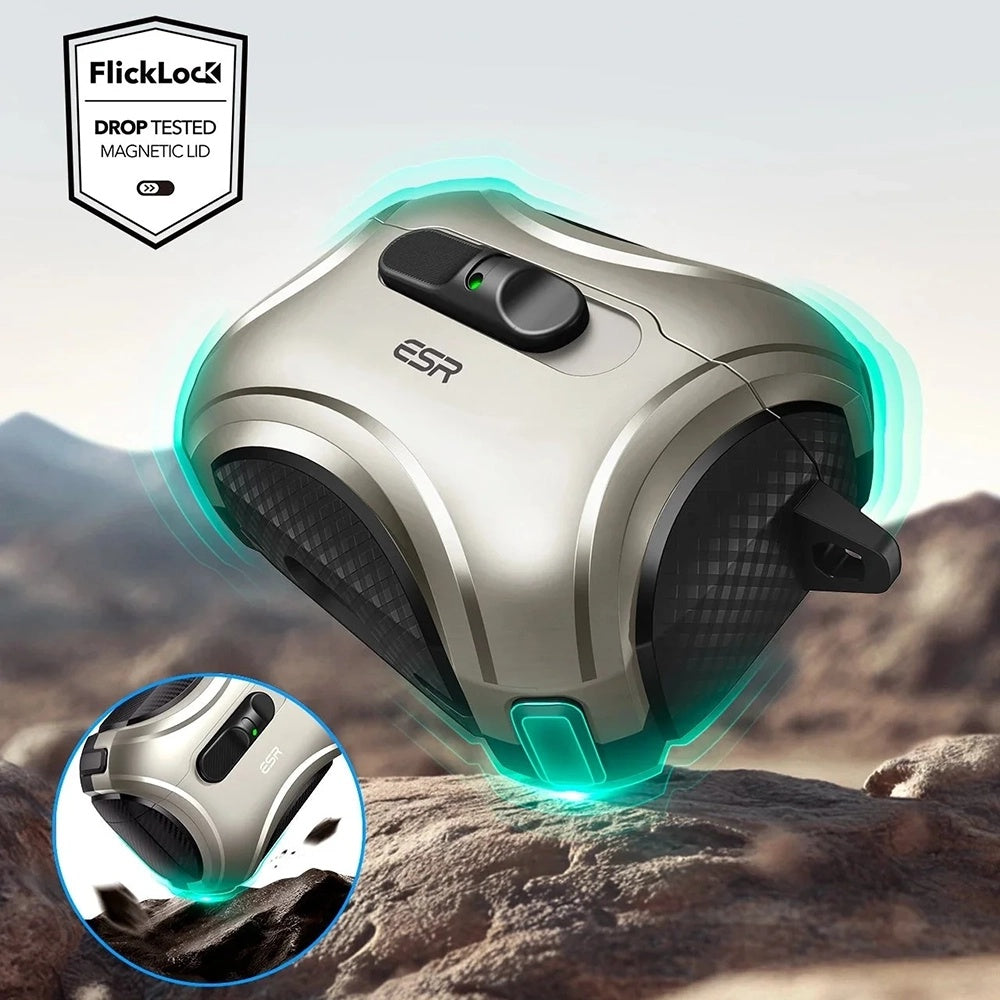 ESR Cyber FlickLock hoes voor Apple AirPods Pro 3, Gri