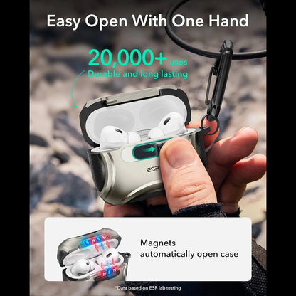 ESR Cyber FlickLock hoes voor Apple AirPods Pro 3, Gri