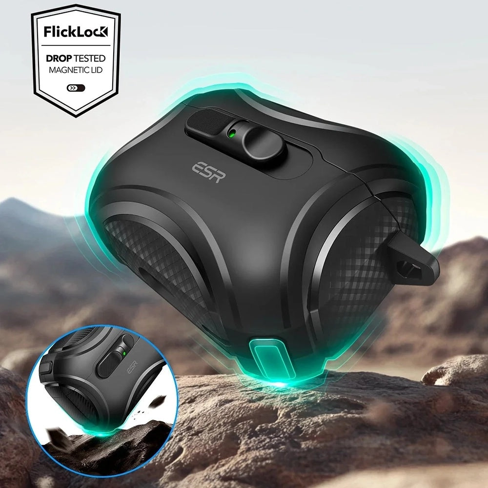 ESR Cyber FlickLock Case for Apple AirPods Pro 3, Black