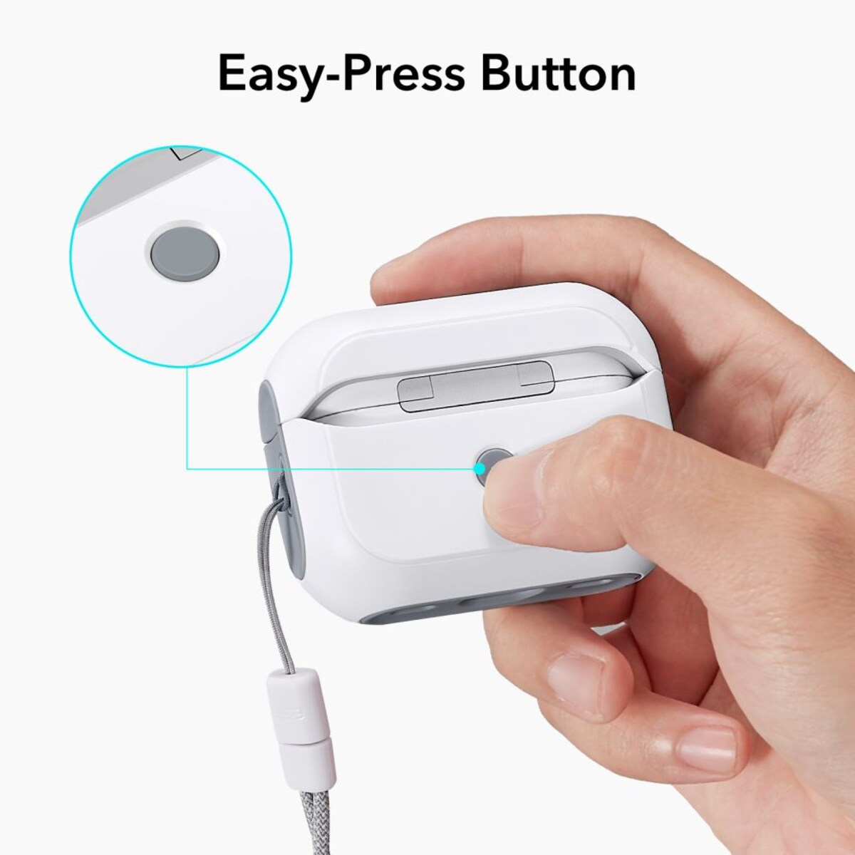 Étui ESR Orbit Hybrid pour Apple Airpods Pro 3, Blanc