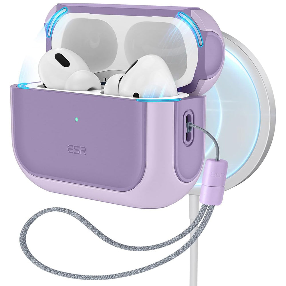 ESR Orbit Hybrid Hülle für Apple AirPods Pro Serie, Lila