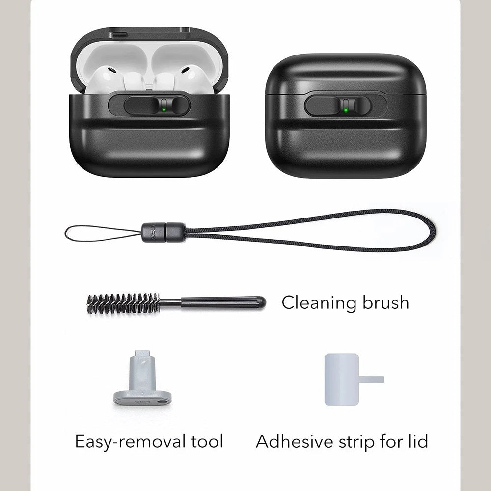 ESR Pulse Magnetic FlickLock hoes voor Apple AirPods Pro 3, Gri