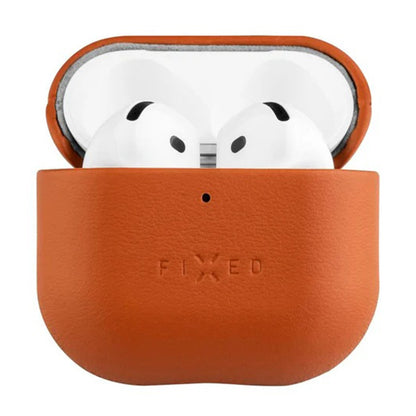 Fixed PodsLeather hoes voor Apple AirPods 4, Bruin
