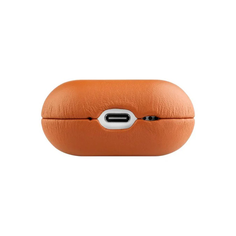 Fixed PodsLeather hoes voor Apple AirPods 4, Bruin