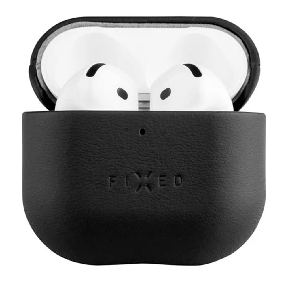 Fixed PodsLeather hoes voor Apple AirPods 4, Zwart