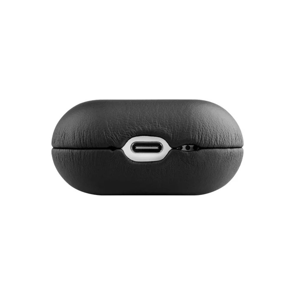 Fixed PodsLeather hoes voor Apple AirPods 4, Zwart