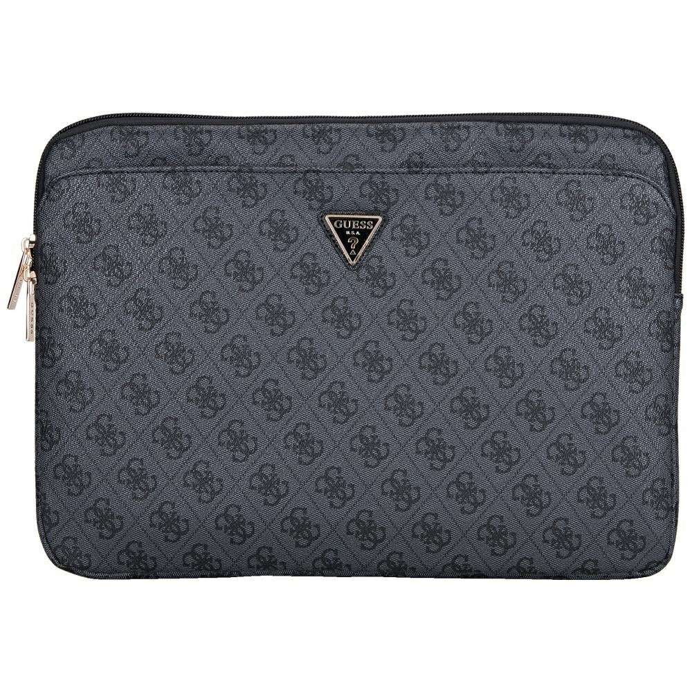 Housse Guess 4G Triangle Logo pour ordinateur portable 14 pouces, Noire