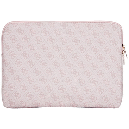 Housse Guess 4G Triangle Logo pour ordinateur portable 14 pouces, Rose