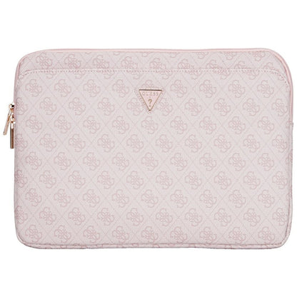 Housse Guess 4G Triangle Logo pour ordinateur portable 14 pouces, Rose